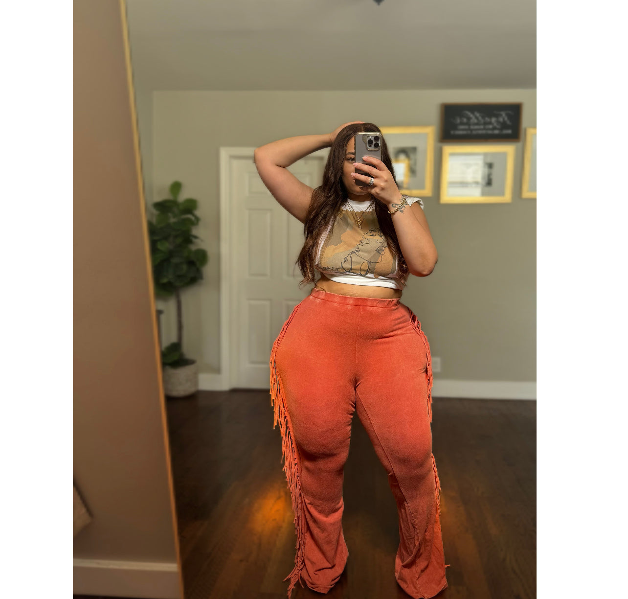 Western Bae’ Pants (Rust)