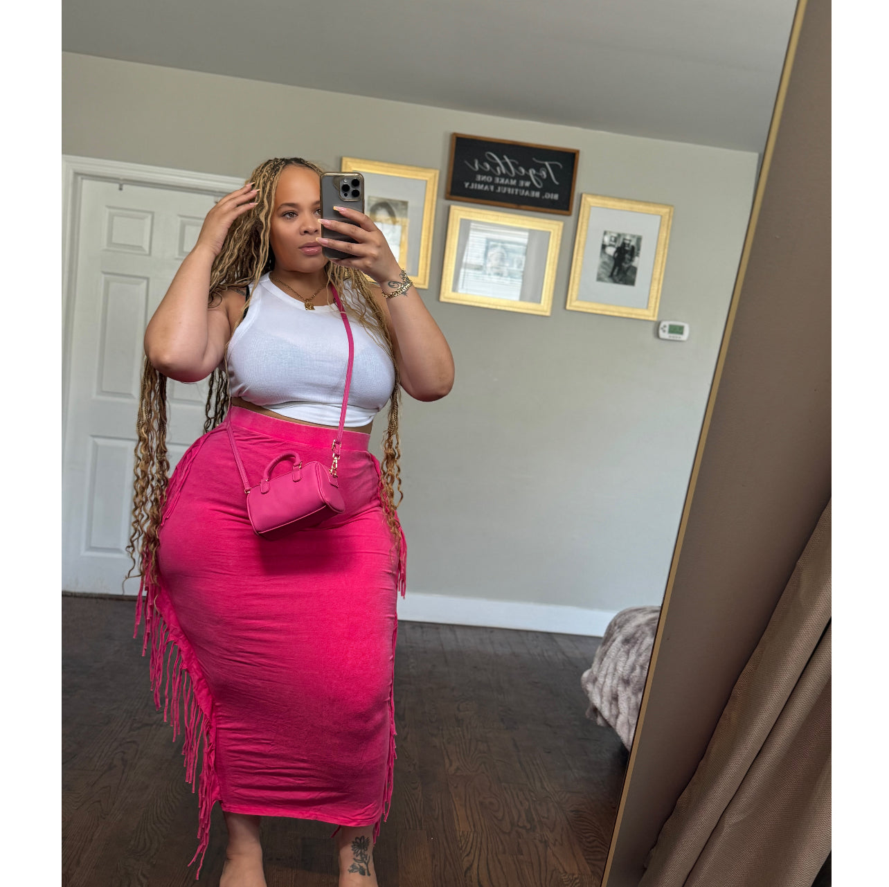 Love Bomb’ Fringe Skirt