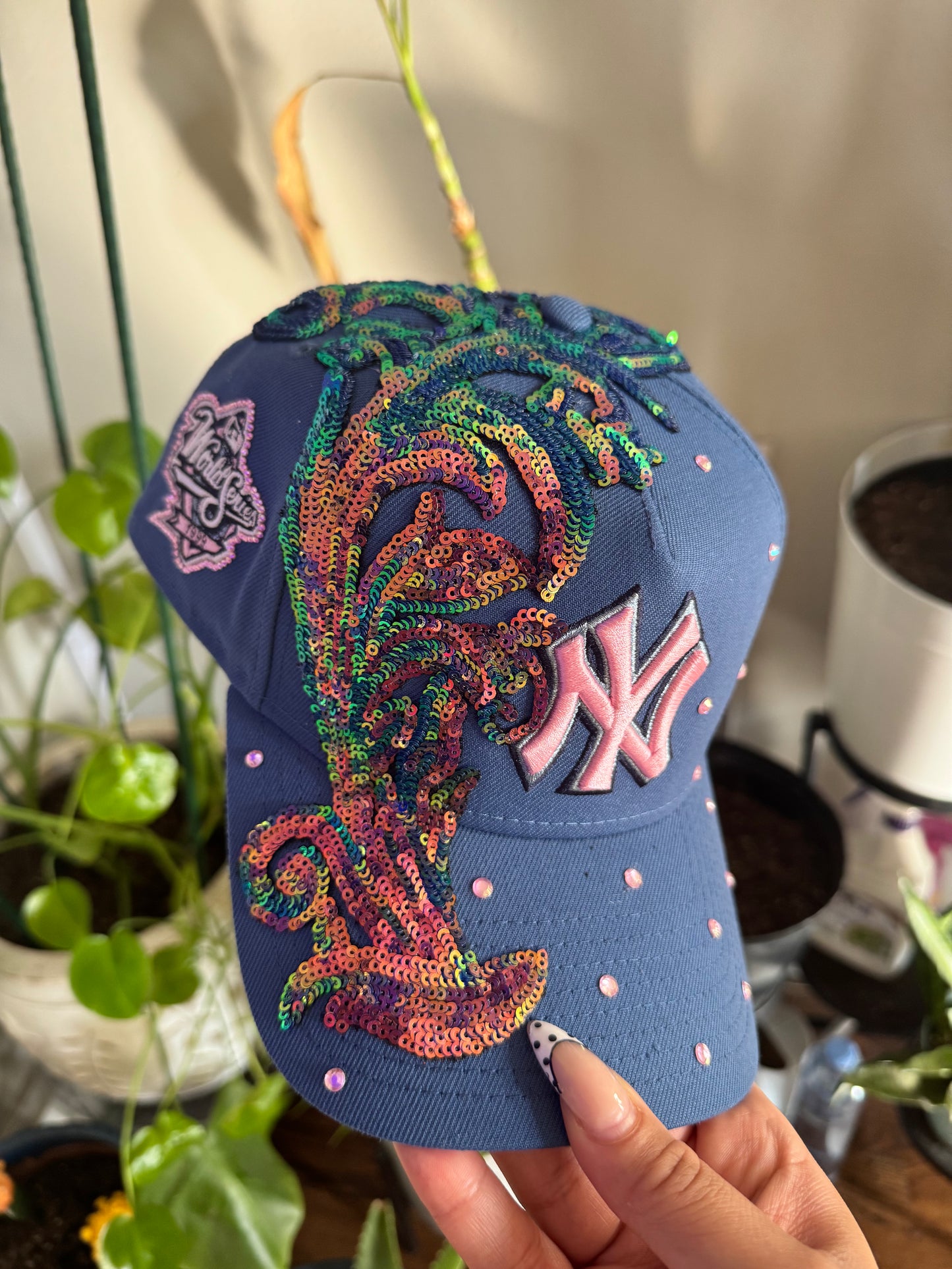 Aivati Pink/Blue Custom Hat