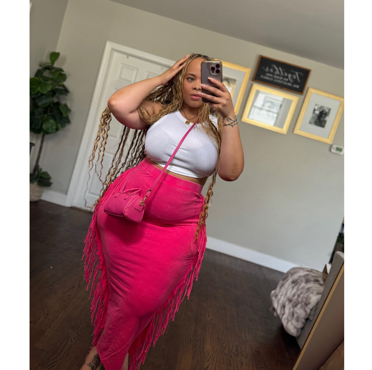 Love Bomb’ Fringe Skirt