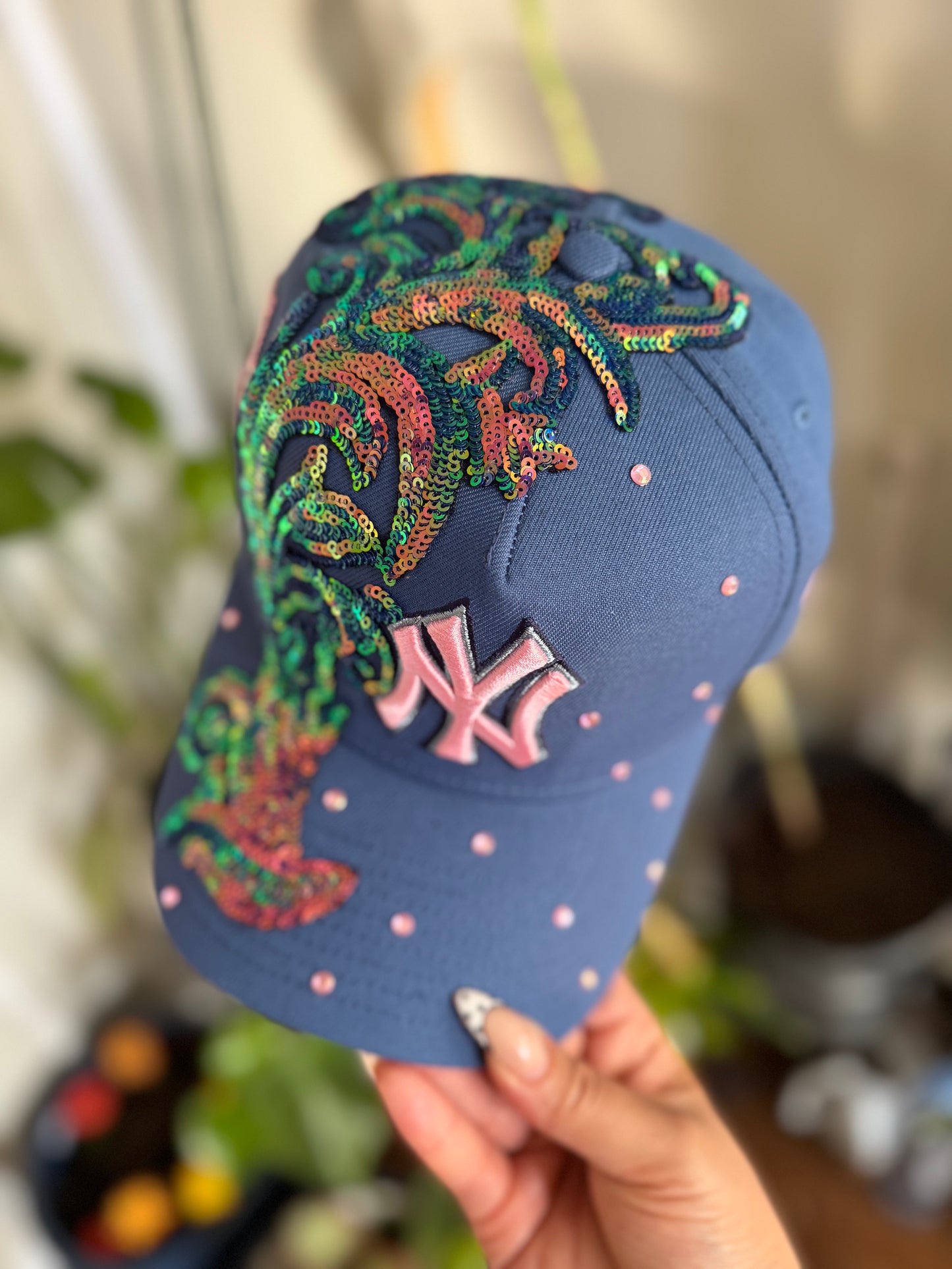 Aivati Pink/Blue Custom Hat