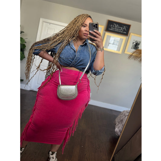 Love Bomb’ Fringe Skirt